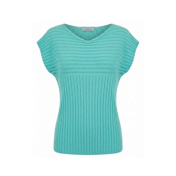 Malo Tops - Malo Light Blue Cotton Women Women's Sweater